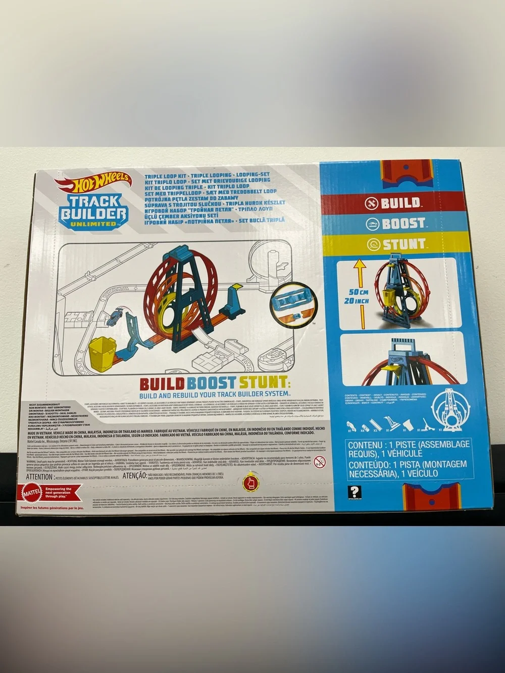 Hot Wheels Track Builder Unlimited Triple Loop Kit – New Factory Sealed